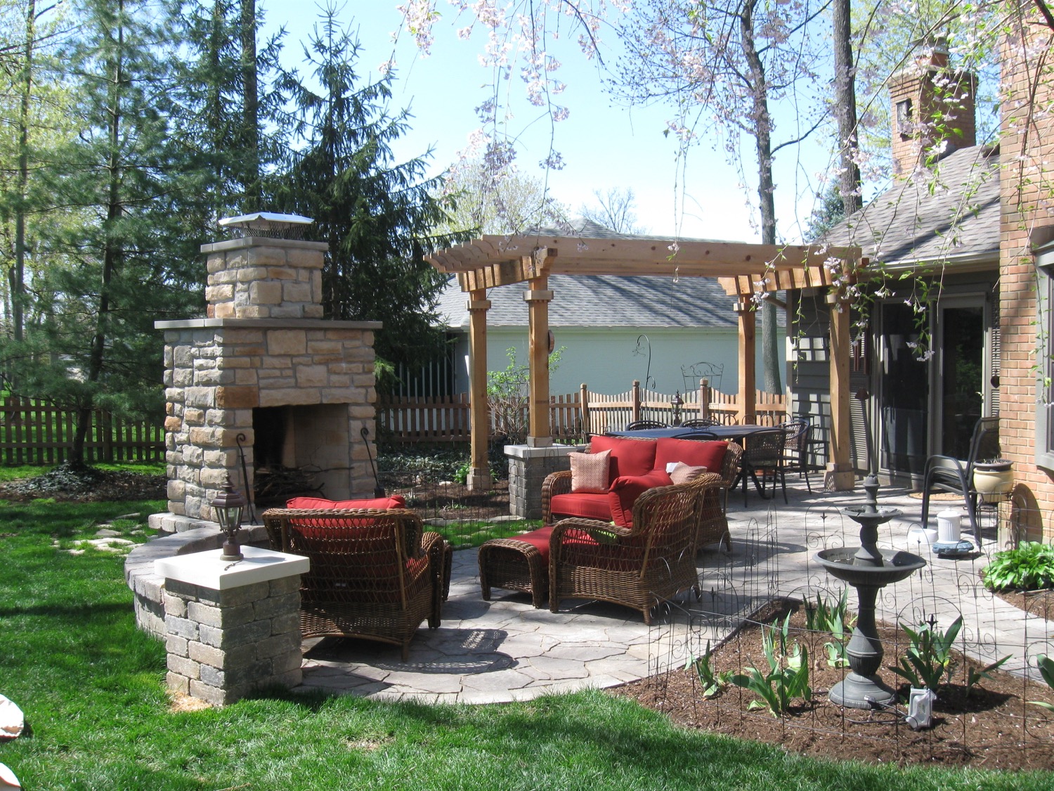 patio fire features