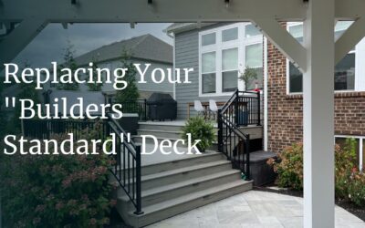 Paver Patio Design: Replacing Your “Builders Standard” Deck