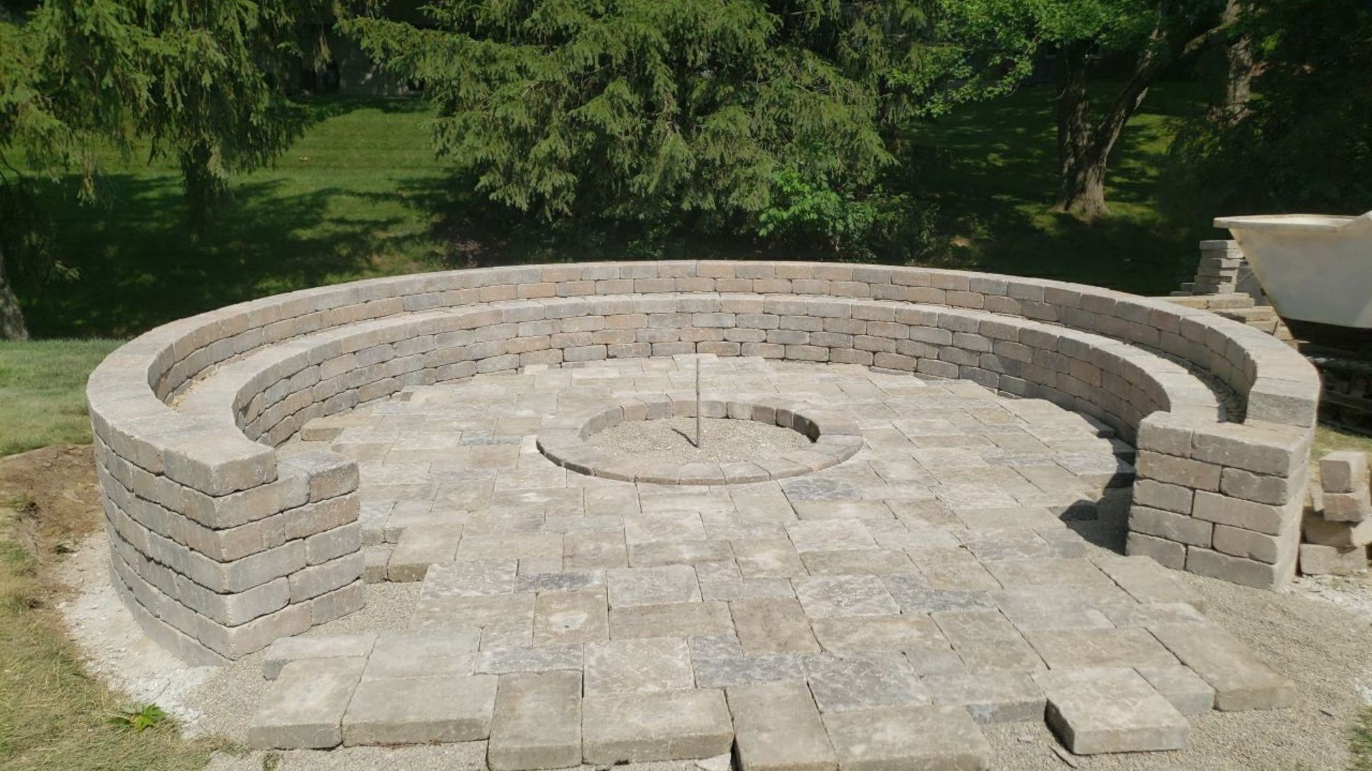 Phased Landscape Projects Firepit