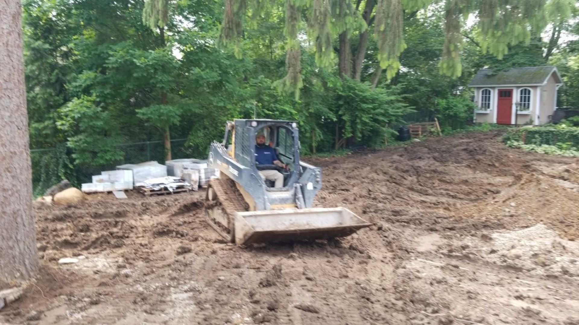 Yard Grading construction zone