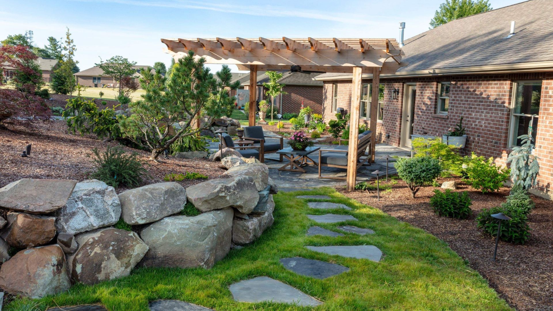 kid friendly hardscape zones