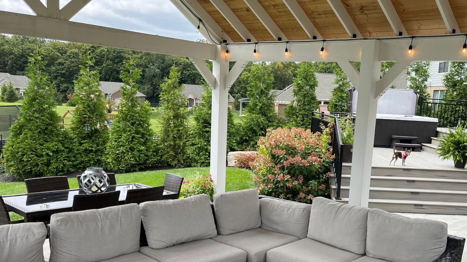 Landscape for Privacy Backyard Gathering Space - The Site Group